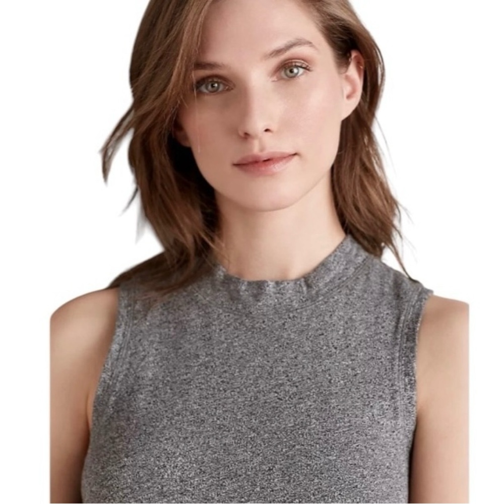 Anthropologie Maeve Gray Asymmetrical Dress - Size Large - Picture 3 of 10